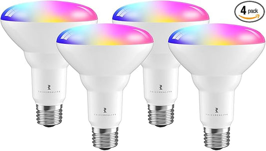 THIRDREALITY Smart Color Bulb ZB3 4Pack, Zigbee Hub Required, 650 Lumens by ThirdReality