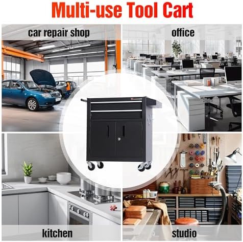 tool chest heavy duty cart steel rolling tool, view 10