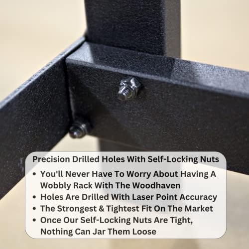 woodhaven black 4ft x 2ft firewood rack, package contents