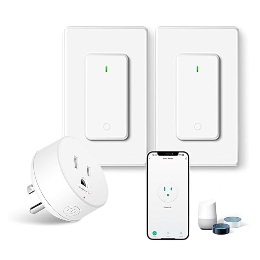 WiFi Smart Outlet Plug with Remote, Compatible with Alexa and Google Home via by greencycle