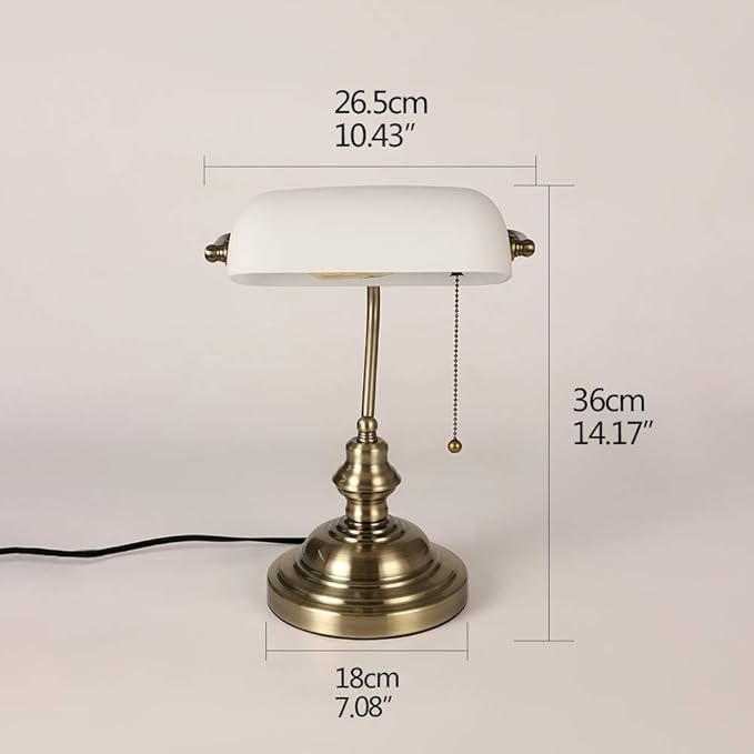 Newrays Glass Bankers Desk Lamp - Image 6