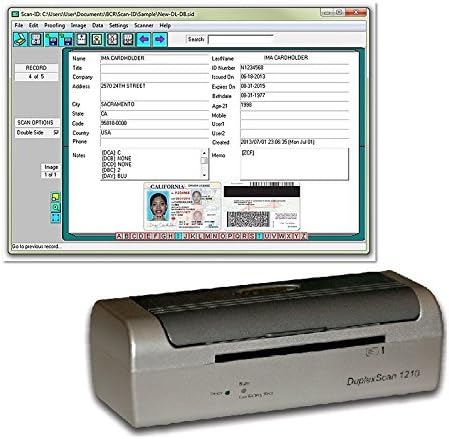 Duplex Medical Insurance Card and ID Card Scanner by BizCardReader