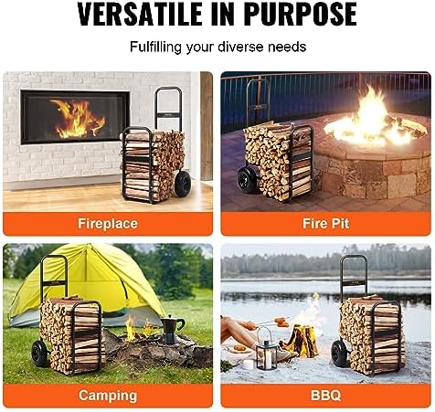 vevor log cart 250 lbs load capacity, outdoor, package contents