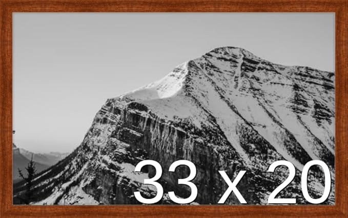 Frame It Easy 33 x 20 Russet Wood Frame by FrameItEasy