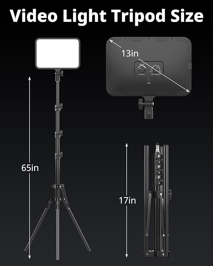 UBeesize LED Video Light Kit, Photography Lighting, Podcast Lighting - Image 5