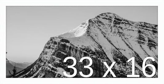 Frame It Easy 33 x 16 White Wood Frame by FrameItEasy