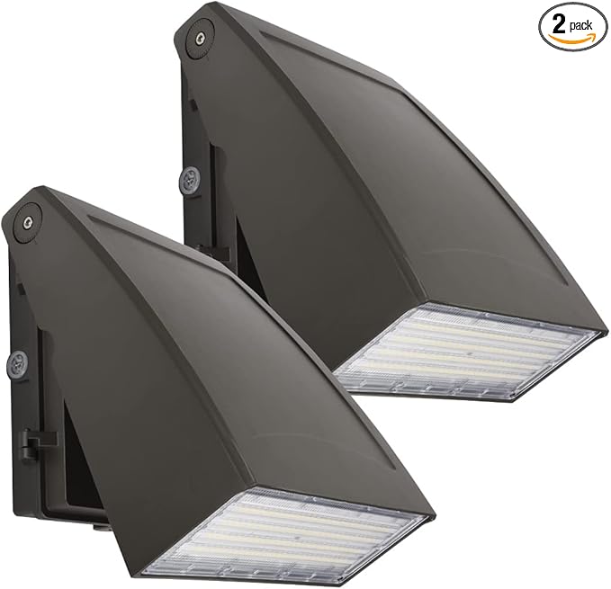 DAKASON 100W LED Wall Pack, Dusk-to-Dawn Photocell, Adjustable Head, Full by DAKASON