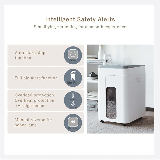 Effeluviate Heavy Duty Paper Shredder: 400 Sheets Auto Feed - Image 6