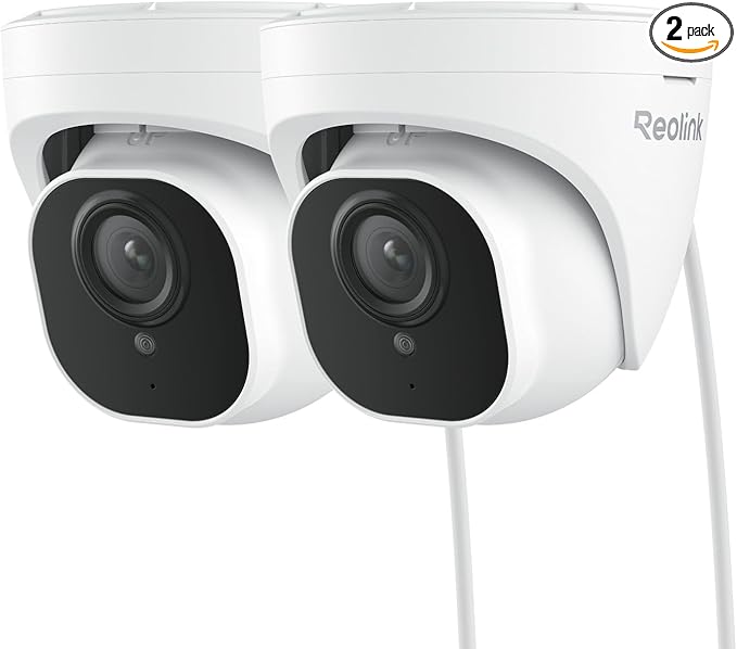 REOLINK 4K Outdoor Cameras for Home Security, IP PoE Dome Surveillance Camera by REOLINK