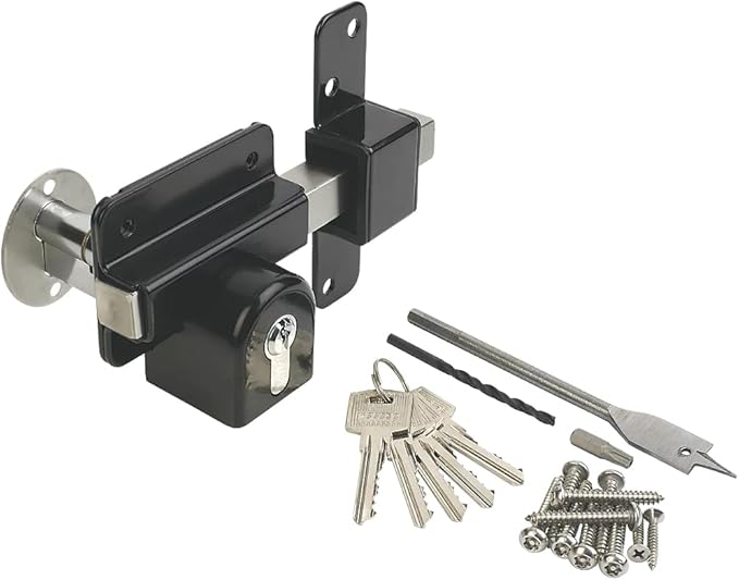 GateMate Long Throw Gate Lock 1490096, Euro Profile Keyed Both Sides Gate Lock - Image 8