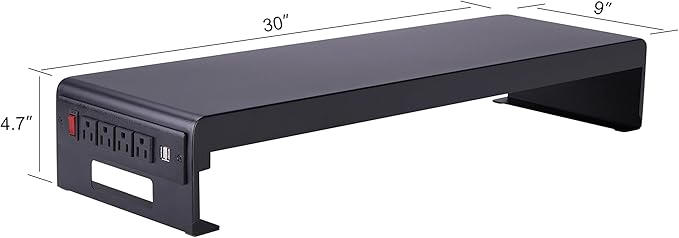 Rocelco 40" Height Adjustable Standing Desk Converter - Image 6