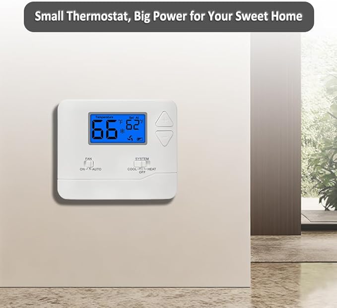 NonProgrammable Thermostat for Home, Digital Energy-Saving Thermostat, - Image 7