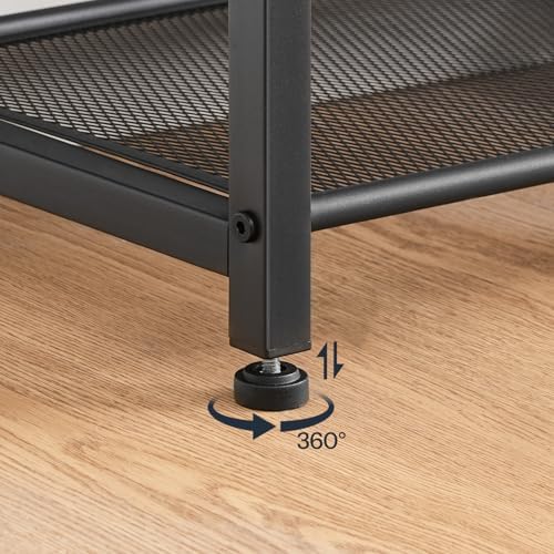 hoobro small shoe bench, 3-tier shoe rack, shoe on a desk or shelf