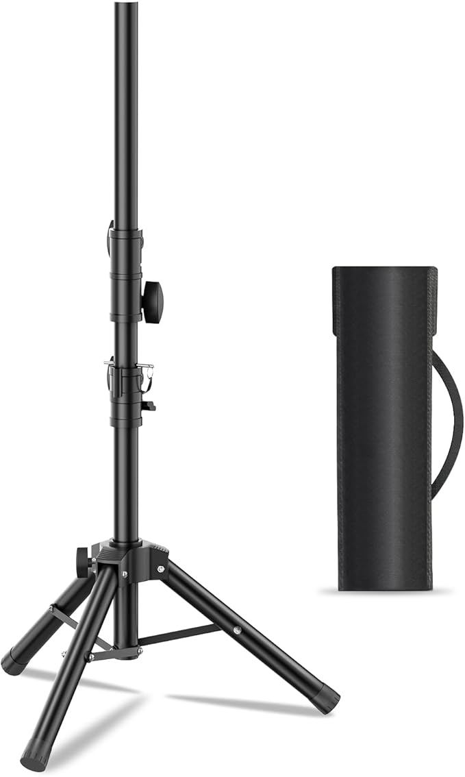 Small Speaker Stands, Lightweight 35mm Compatible Insert, Adjustable Height by FutrueWolker