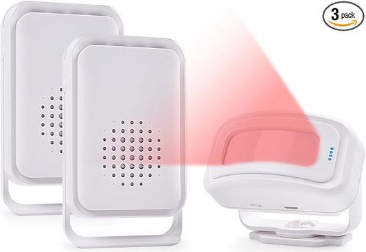 Motion Sensor Alarm Motion Detector Alarm Doorbell Indoor Alarms Business Door by Cruxer