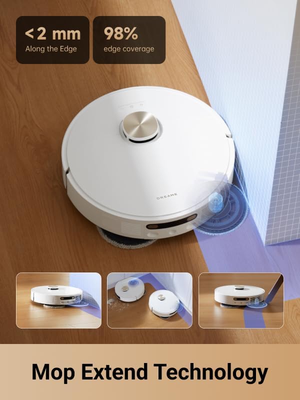 DREAME L10s Pro Ultra Heat Robot Vacuum and Mop Combo, Mop Extend, 7000Pa - Image 2