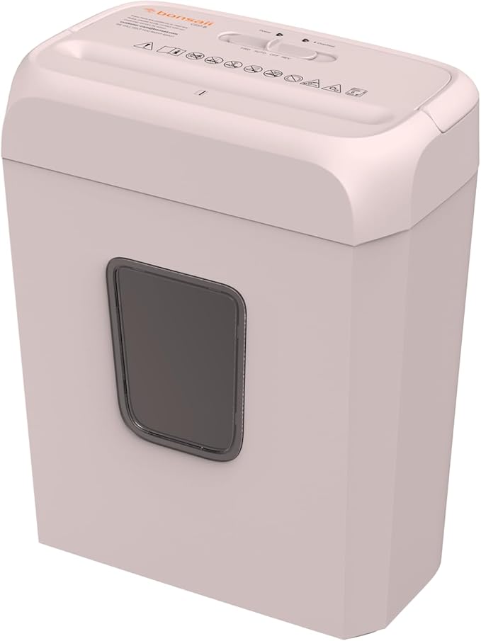 Bonsaii Compact Design for Business Paper Shredder, 6-Sheet Cross-Cut, Credit by bonsaii