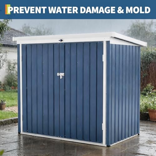 outdoor trash can storage box with lock latch, package contents