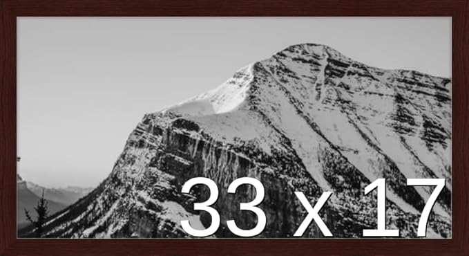 Frame It Easy 33 x 17 Merlot Wood Frame by FrameItEasy