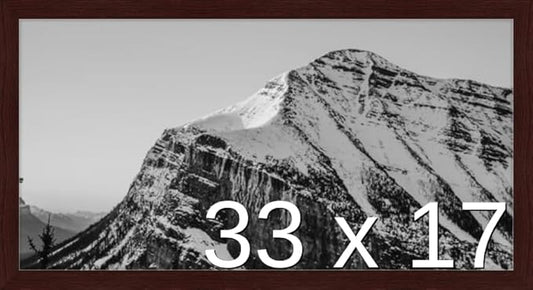 Frame It Easy 33 x 17 Merlot Wood Frame by FrameItEasy