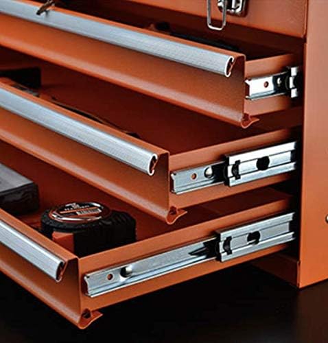 edward tools portable metal tool box with drawers showing dimensions