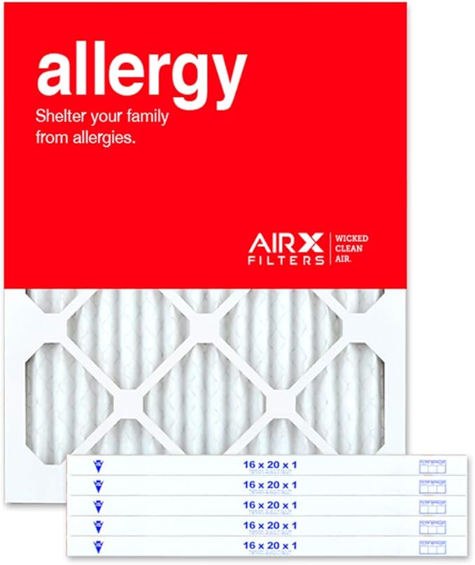 AIRx ALLERGY 16x20x1 MERV 11 Pleated Air Filter by AIRXFILTERSWICKEDCLEANAIR