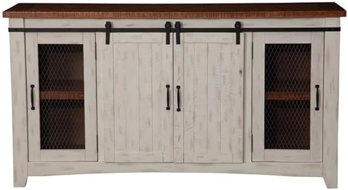 Martin Svensson Home Rustic 65” Solid Wood TV Stand by MartinSvenssonHome