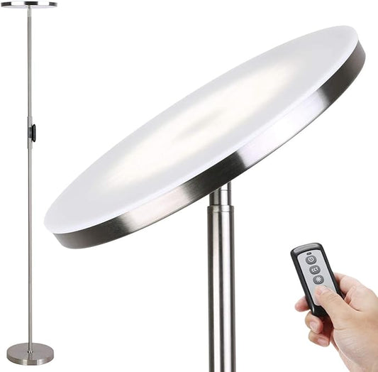 Floor Lamp, 30W/2400LM Sky LED Modern Torchiere 3 Color Temperatures Super by JOOFO