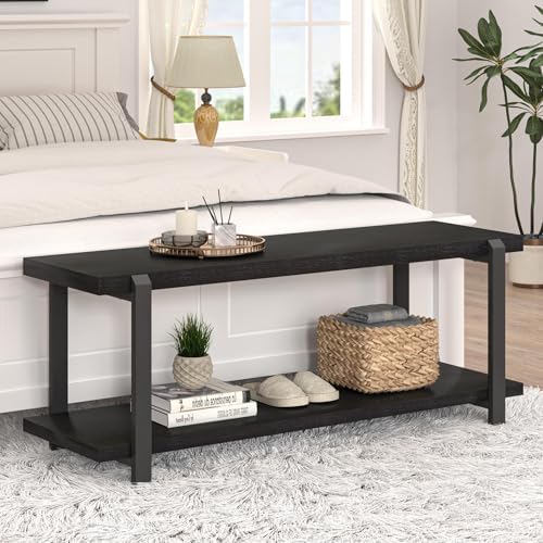excefur entryway bench, modern wood and metal storage, close-up detail
