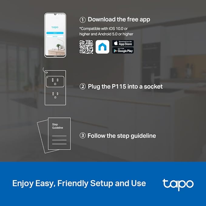 TP-Link  Smart Plug Wi-Fi Mini, Energy Monitoring, Compatible - Image 9