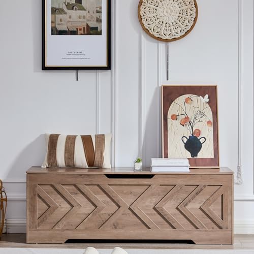 55.1” storage bench, extra large entryway bench with showing dimensions