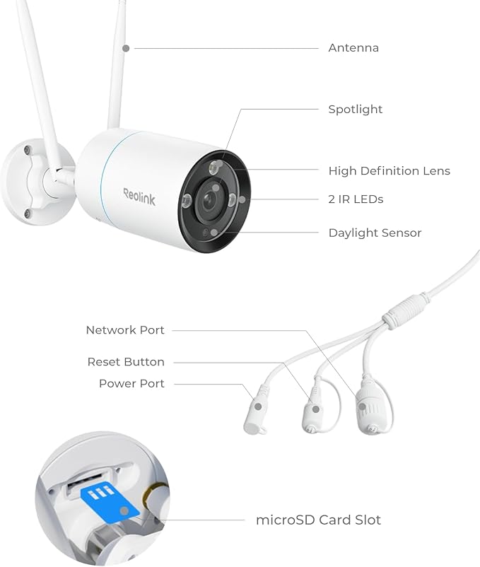 REOLINK 4K Home Security Camera, 2.4/5GHz WiFi Outdoor Camera, Plug-in Power - Image 8