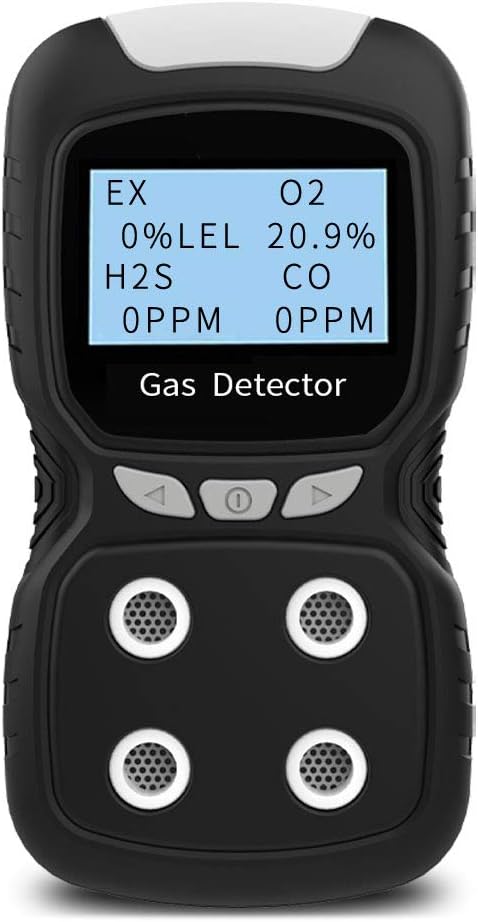XLA Alert Portable Gas Detector, Gas Clip 4 Gas Monitor Meter Tester Analyzer by XLA+Alert