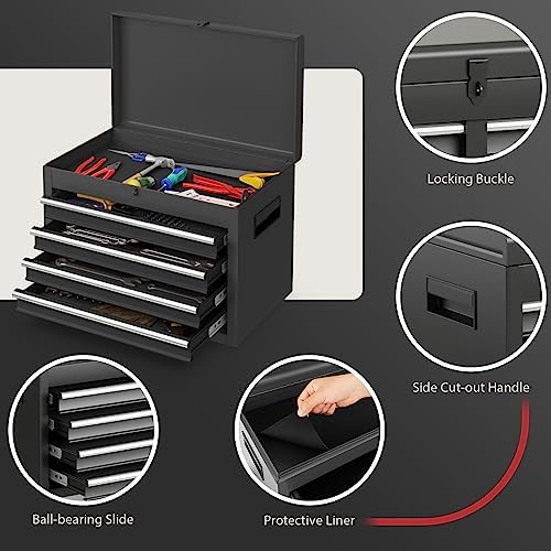 rolling tool chest, 5-drawer tool storage cabinet with, package contents