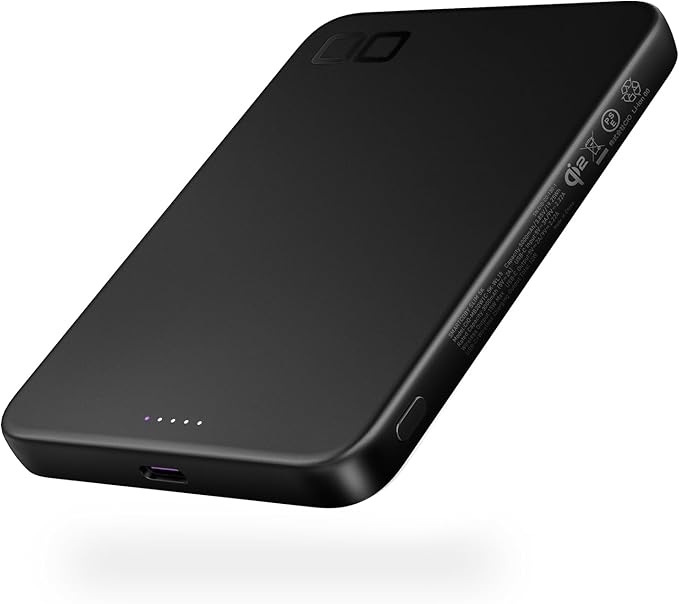 CIO Qi2 Magsafe Charger, 5000mAh Ultra-Slim Magnetic Wireless Charger iPhone by CIO