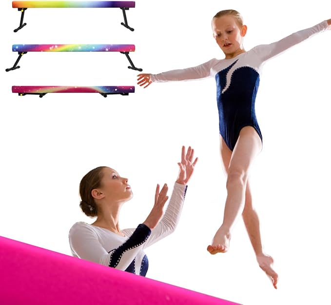 Wesky Adjustable Balance Beam, High and Low Floor Beam Gymnastics Equipment - Image 3