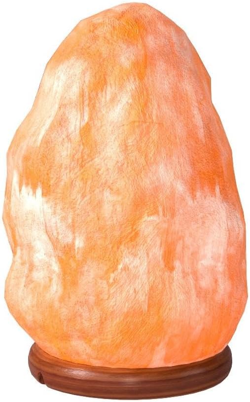 Himalayan Salt Lamp for Bedroom Large 8-10 Inch Pink Salt Rock Lamp with Dimmer, Wooden Base & Spare Bulbs | Calming Ambient Night Light | Thoughtful Wellness Gift for Women, Home, or Office