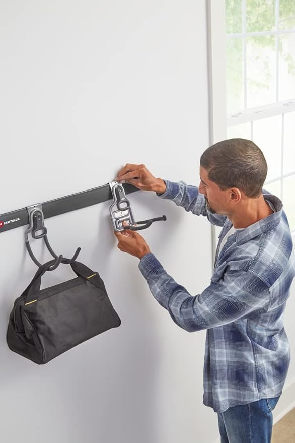 Rubbermaid FastTrack Garage Storage System Tool Hanging Kit, Wall Mount Holder - Image 9