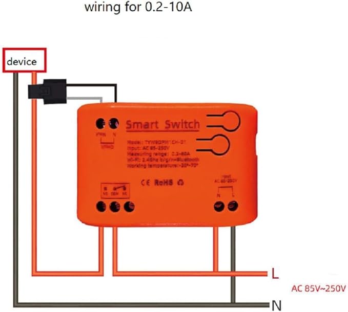 Tuya app WiFi Smart Energy Monitor, Single Phase Clamp Electricity Meter - Image 2