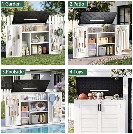 outdoor storage shed resin waterproof storage cabinet for, view 9