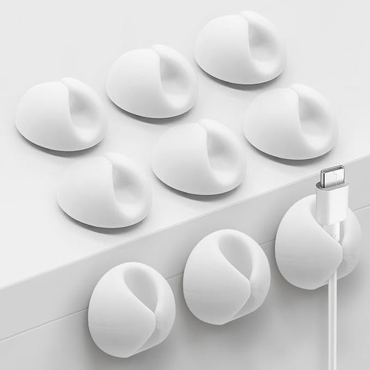 SmiLife Cable Clips, Cord Holder, Adhesive Cord Clips, Wire Holder by MYKURS