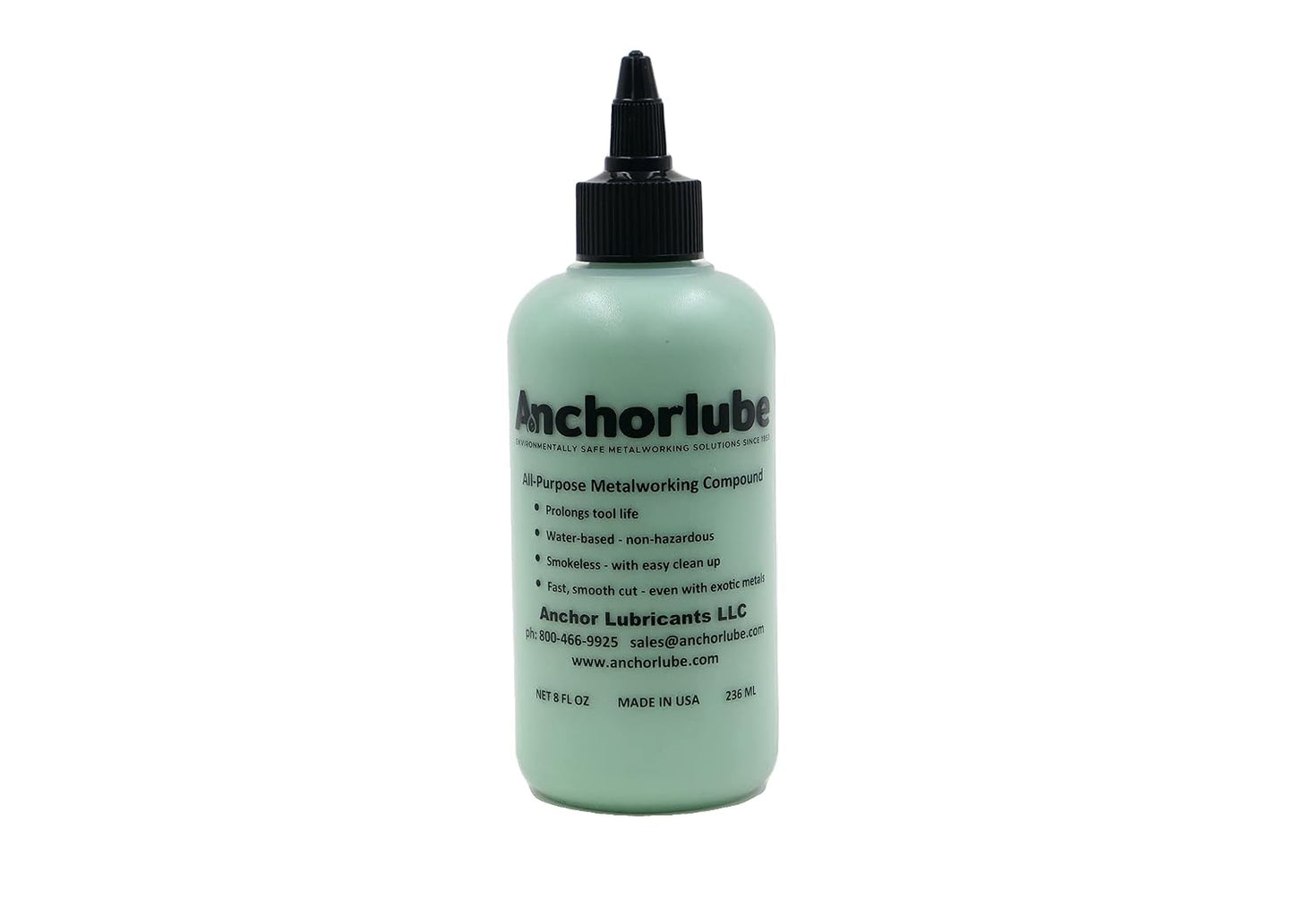 All-Purpose Metalworking Compound 8oz - Water-Based Cutting Fluid for Drilling, Tapping, Sawing - Great on Stainless Steel | No Oil