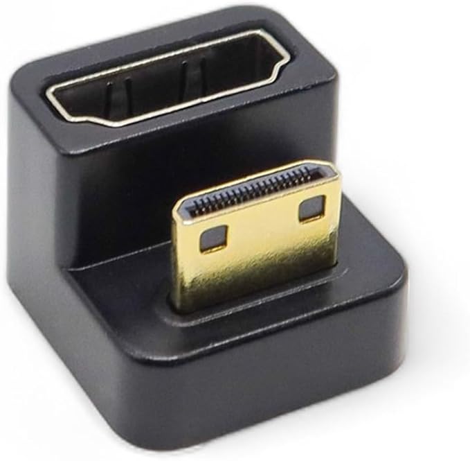 Kado 180 Degree Mini HDMI to HDMI 4K 60Hz Adapter U Shaped Mini HDMI Male to by Kado
