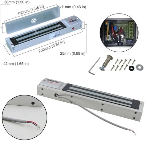 Visionis FPC-5361 Indoor 600lbs Electromagnetic Lock - Image 2