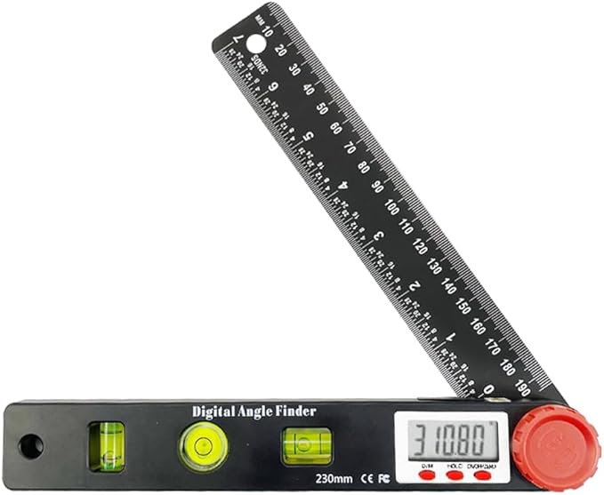 NORTOOLS Digital Angle Finder Protractor-7inch 0-360 °LCD Digital Protractor by NORTOOLS