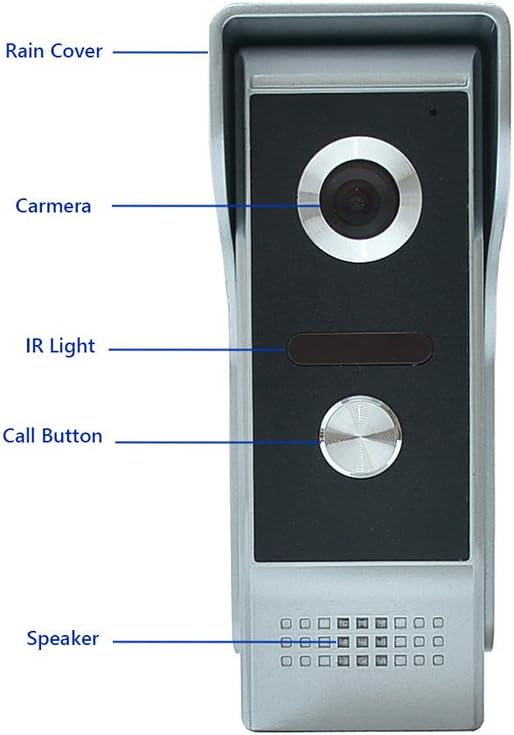 AMOCAM Wired Video Intercom System, 7 Inches Video Doorbell Door Phone System - Image 7