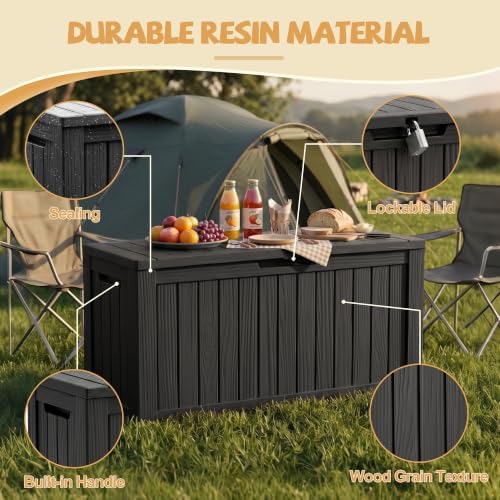 efu outdoor storage box waterproof,150 gal gen 2, side view