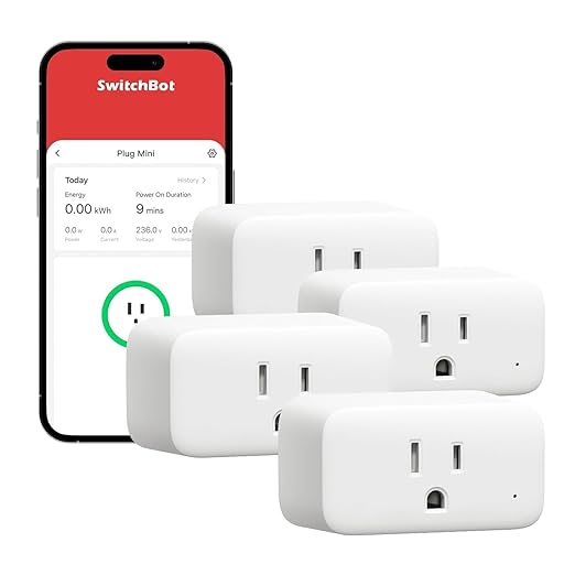 【2025 New】 SwitchBot Smart Plug Mini 15A, Energy Monitor, Smart Home WiFi & by SwitchBot