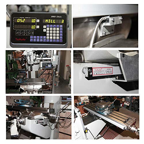 TOAUTO Digital Readout 2 Axis 3 Axis DRO Display Linear Scale 450mm 18" - Image 7