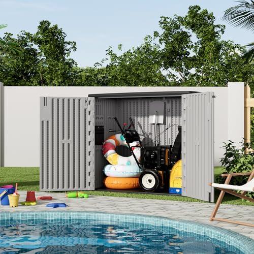 mrosaa outdoor storage cabinet for patio & garden, package contents